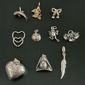 Antique/Vintage Sterling Silver charms & pendants